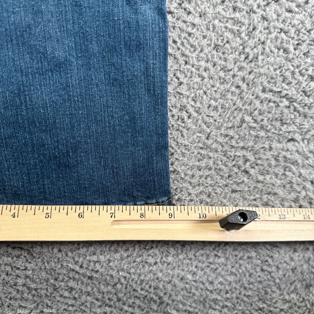 Levi's 514 Jeans Mens 38x30 Blue Cotton Denim Straight Workwear Faded Stretch - Picture 8 of 9